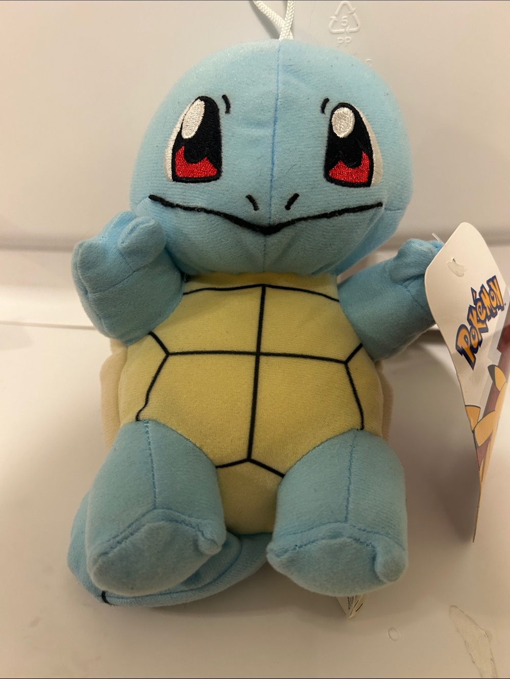 Pokemon Squirtle Plush Toy - Light Blue, Yellow, Red, Black